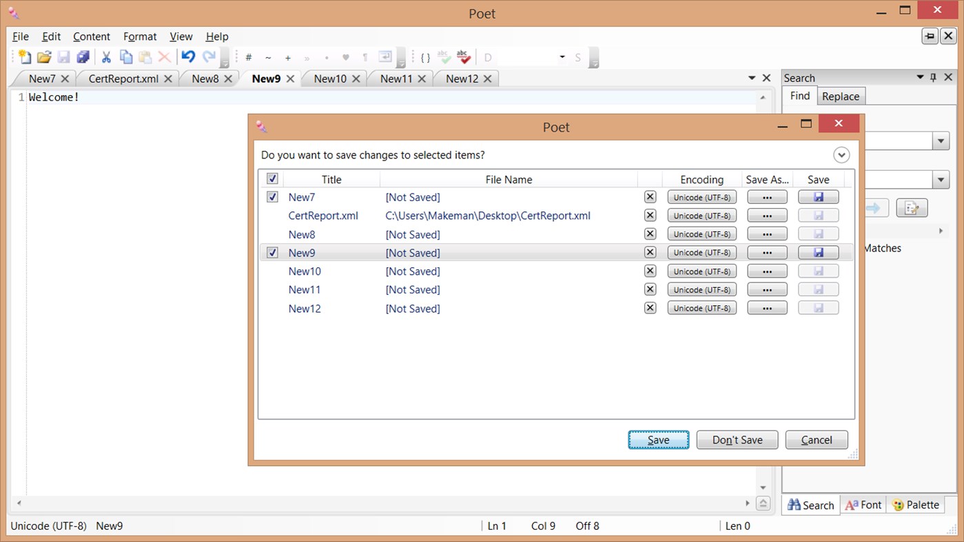 #5. Poet ^ Text Editor (Windows) 来自: Makeloft Studio