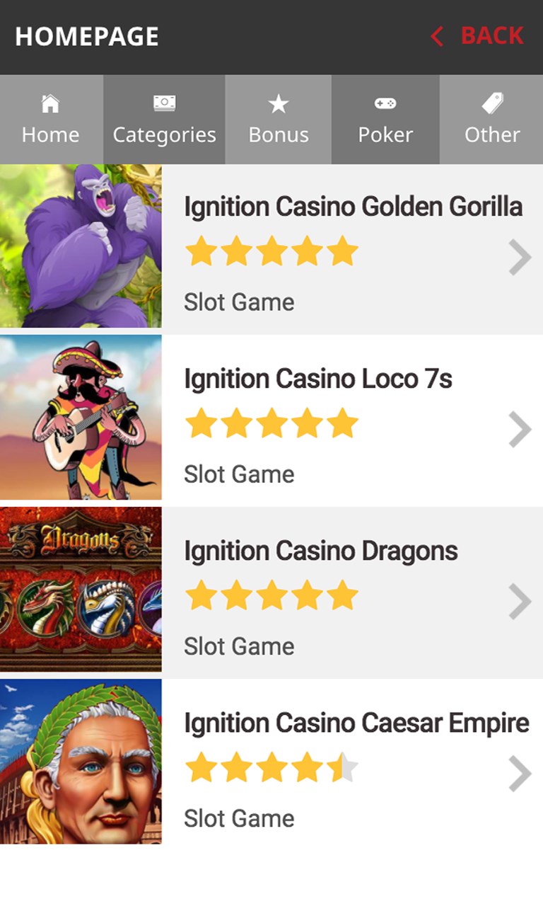 Ignition Casino Mobile