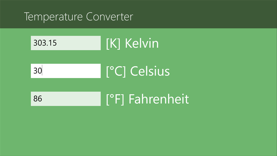 Quick Temperature Convert (Windows) Podle: Ondrej John