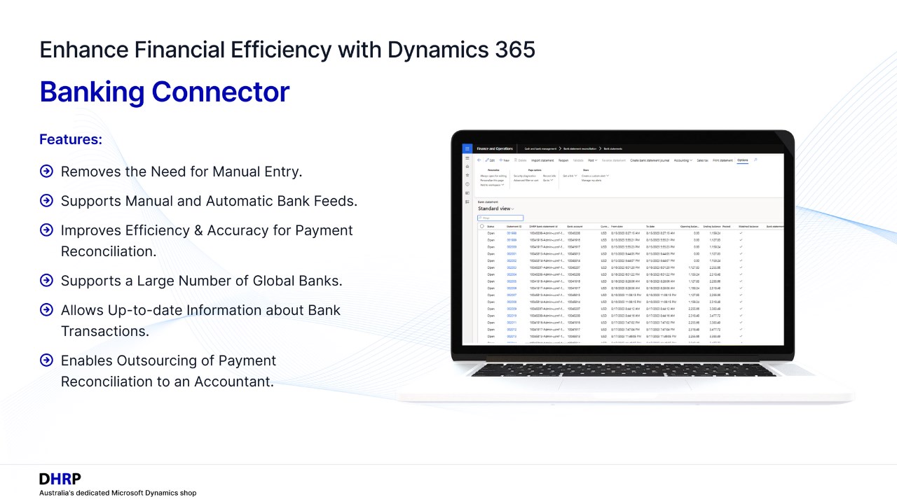 Snapshot 5 of Banking Connector in D365