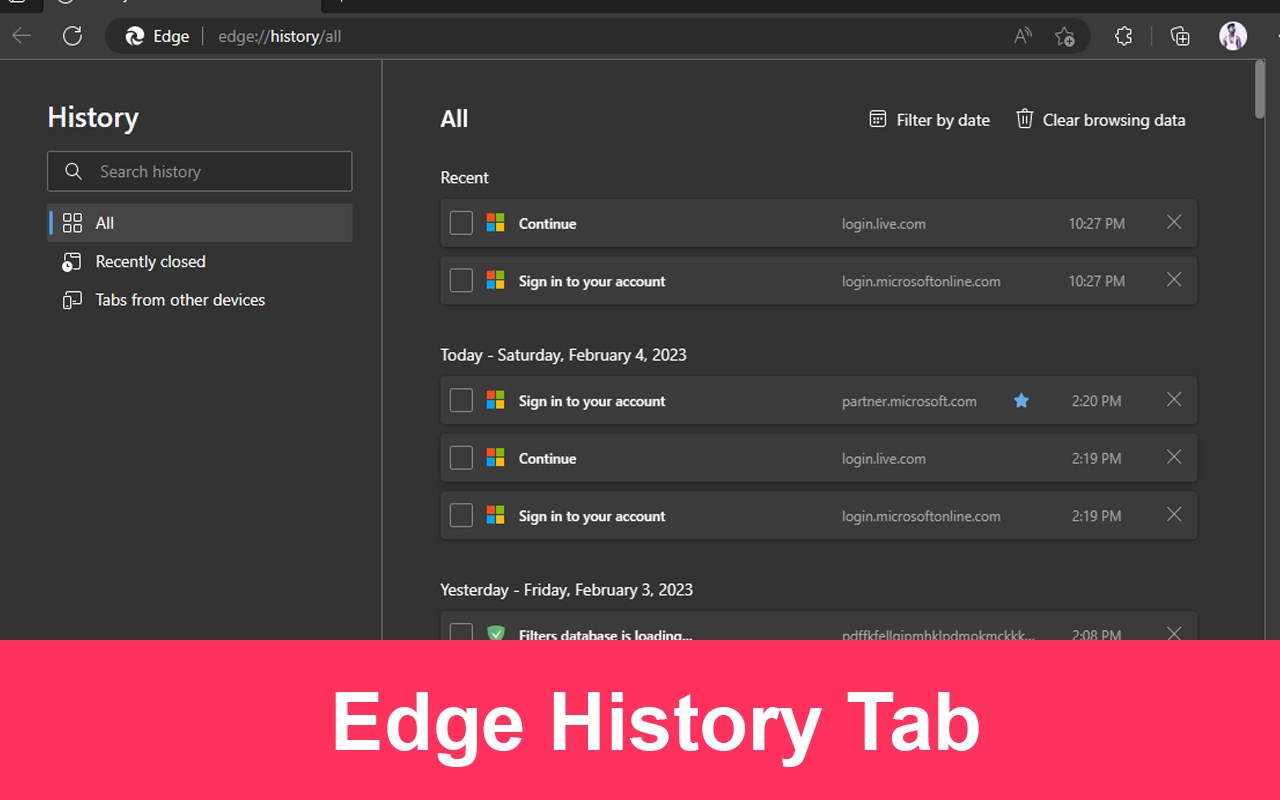 History Cleaner for Edge