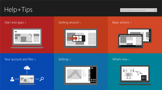 Windows Help+Tips screenshot 1