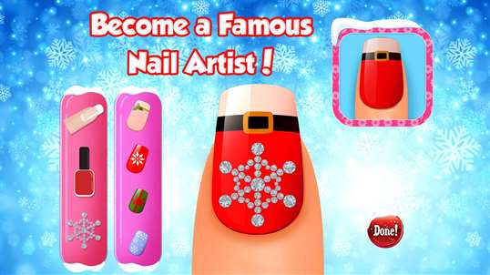 Nail Salon Christmas - Nail Spa & Makeover Fun Games for Girls screenshot 3
