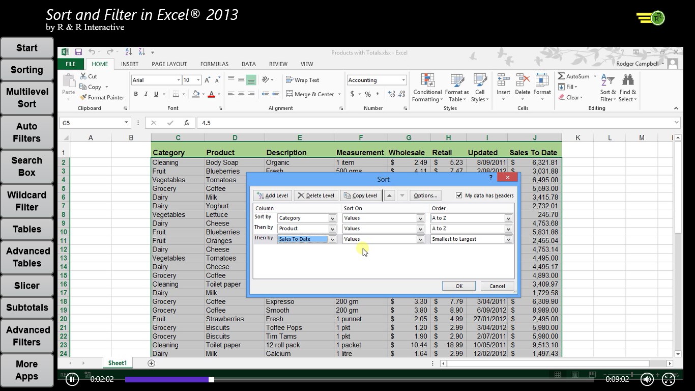 Excel 2013