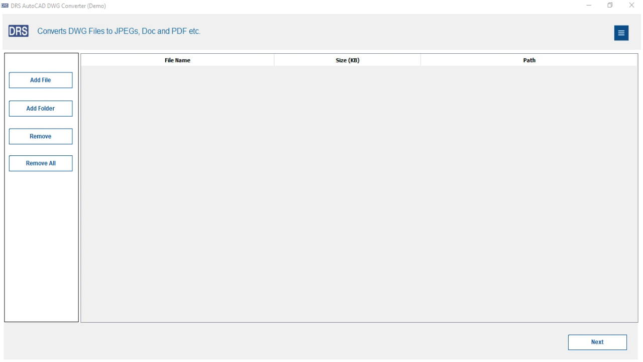 Snapshot 1 of DRS Softech AutoCAD DWG Converter