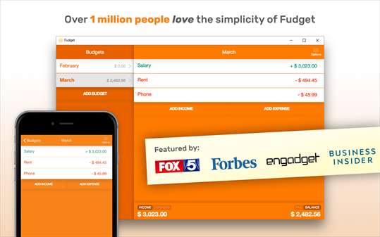 Fudget: budget planner & personal finance tracker screenshot 1