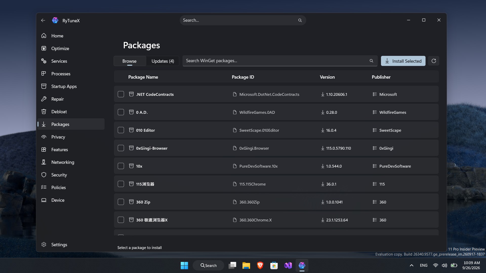 RyTuneX screenshot
