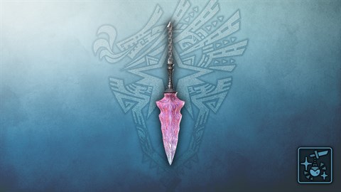 Кулон: нож из рубинового кристалла