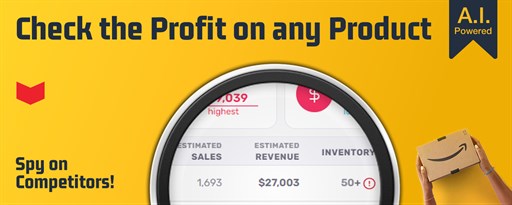 FBA Calculator for Amazon FBA Sellers - Free marquee promo image