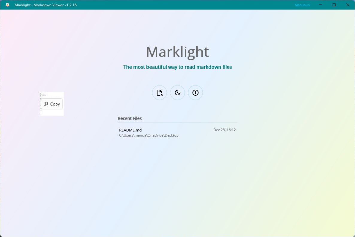 Marklight - Markdown Viewer screenshot