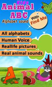 Alphabets with animal sounds and pictures screenshot 1