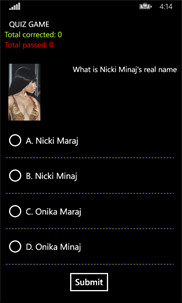 Nicki Minaj Quiz  Celebrity American Rapper Singer screenshot 2