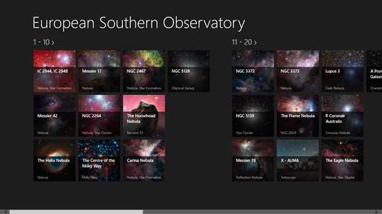 European Southern Observatory screenshot 1