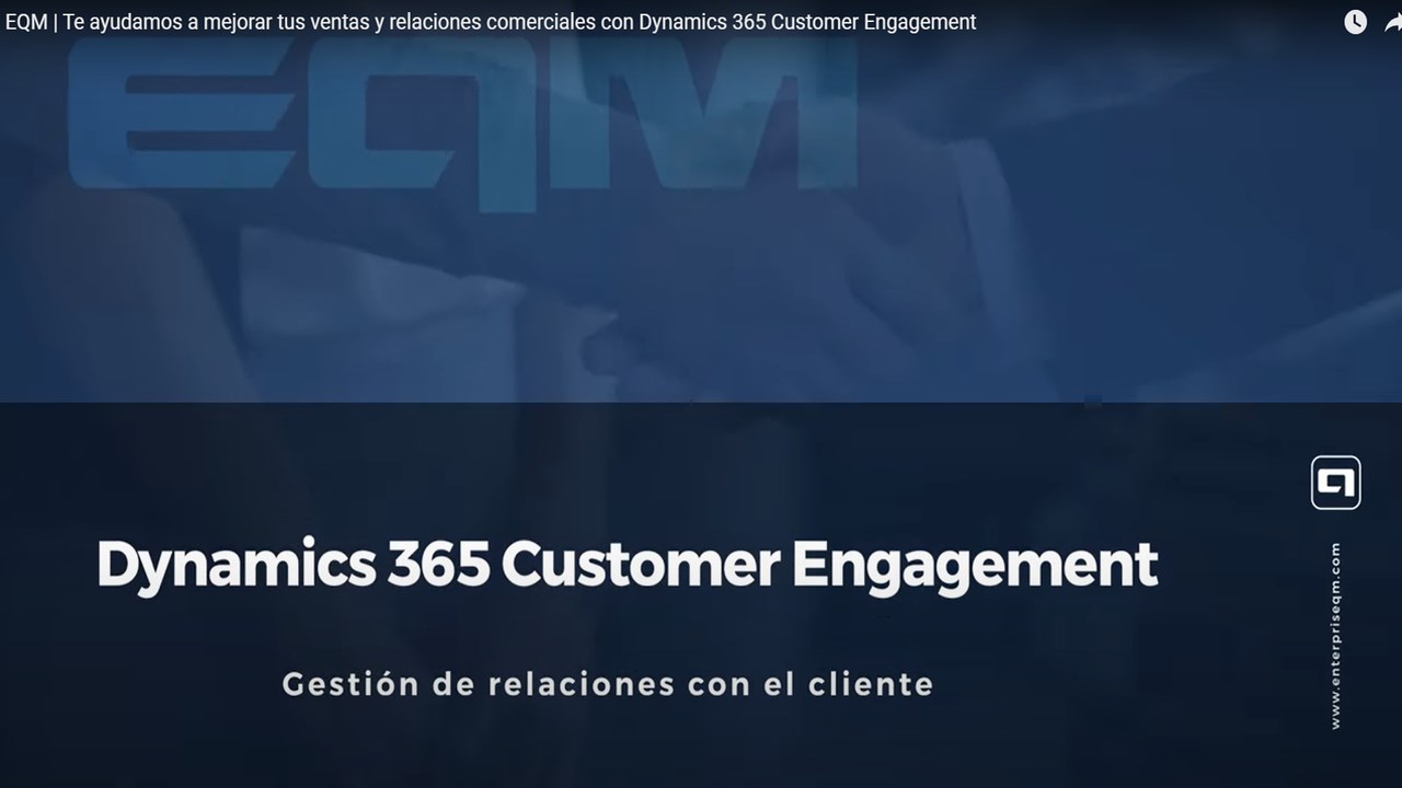 Snapshot 1 of EQM 365 - Sales Enterprise Envisioning Offering (CRM)