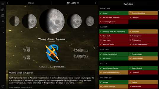 MoonWorx Mondkalender screenshot 1