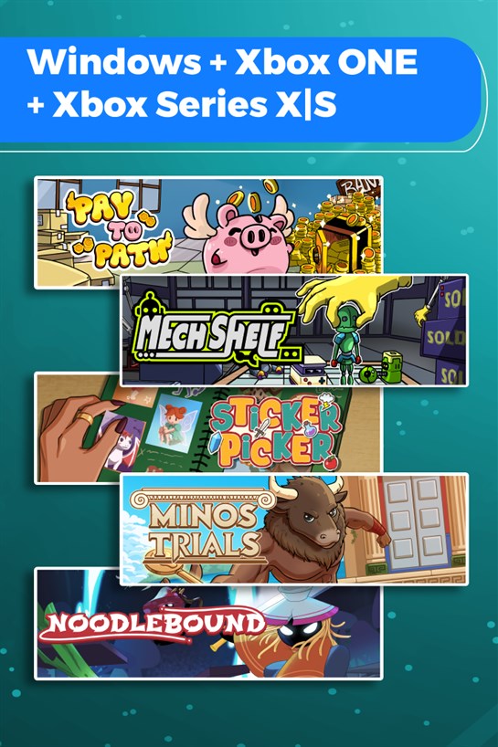 Laatikkokuva Pay to Path + Mech Shelf + Sticker Picker + Minos Trials + Noodlebound (Bundle)
