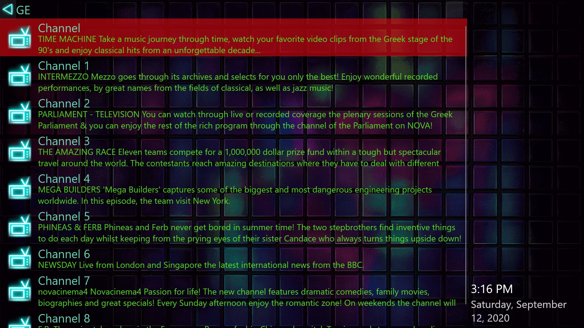 ProgTV Win screenshot