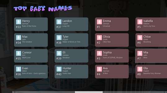 Top Baby Names screenshot 1