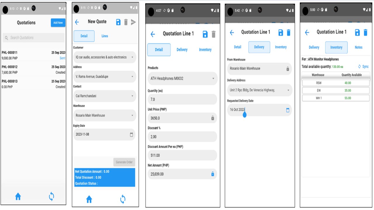 Snapshot 4 of Mobile Order Management for Dynamics 365 Supply Chain