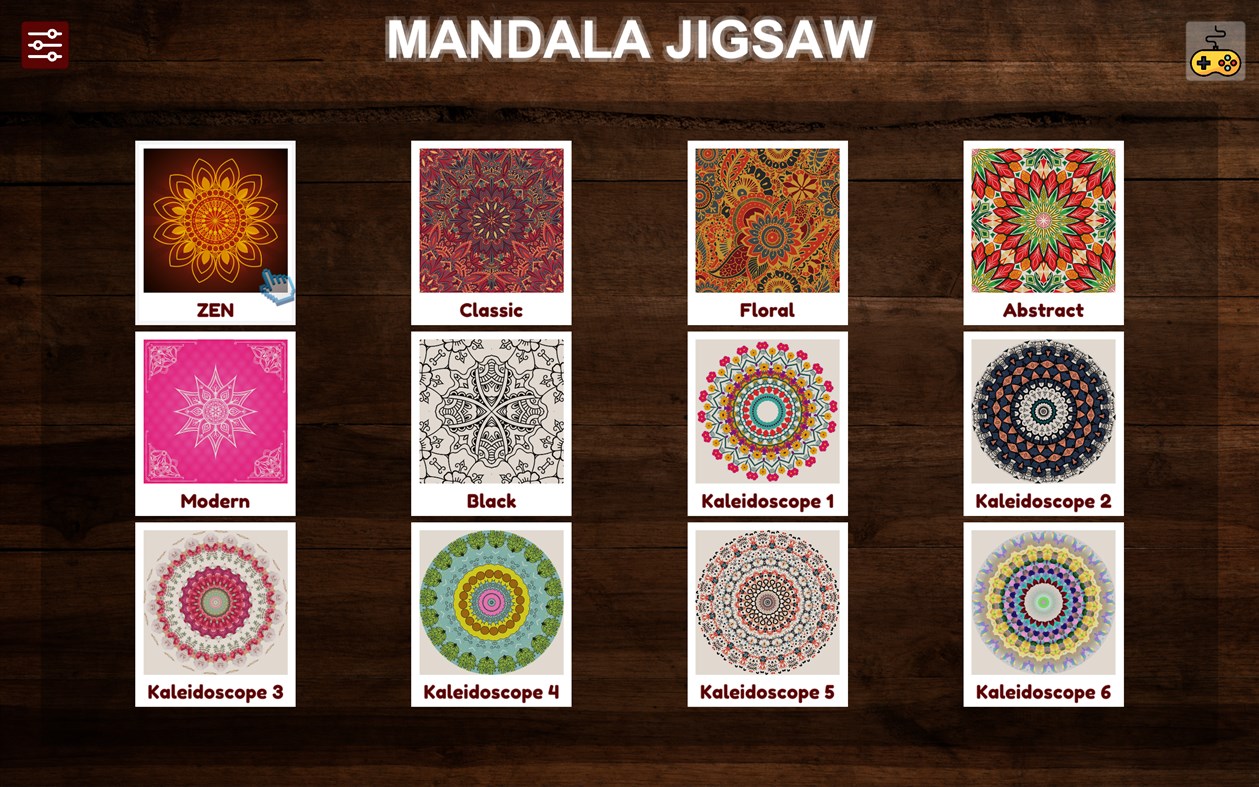 #3. MANDALA Jigsaw Puzzles - AntiStress & Relaxing Game (Xbox) By: NovaSoftwares