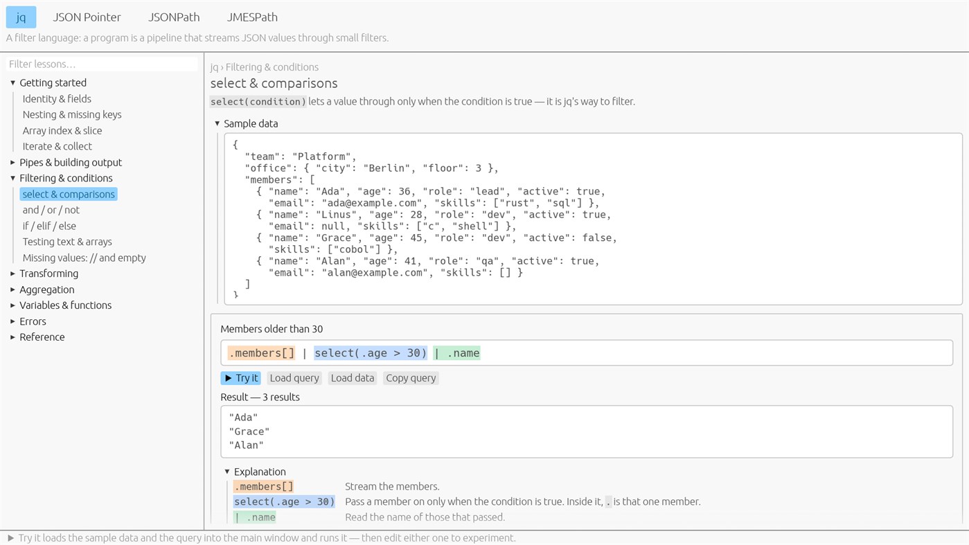 #4. jsonquery gui (Windows) Von: Nujufas