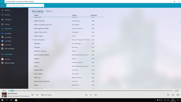 Cloud Music Player - cloud audio and offline mp3 player - PC - (Windows)