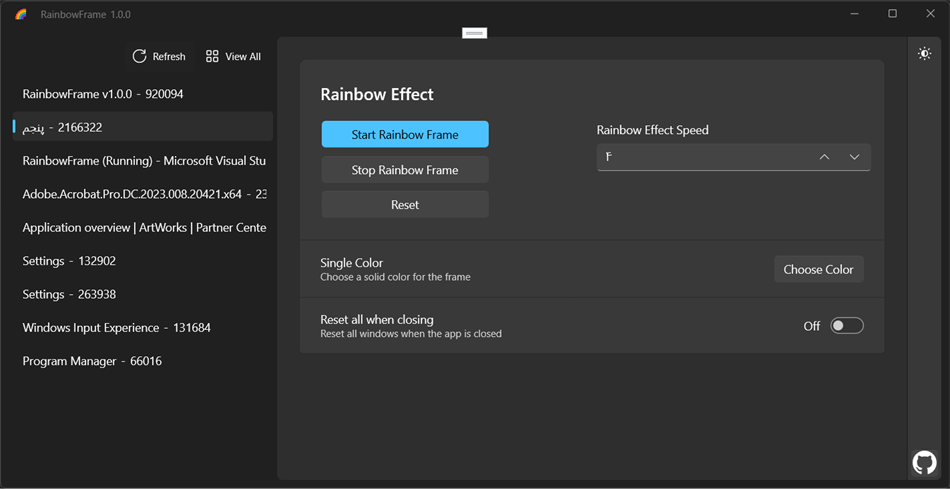 RainbowFrame (Windows) 由: Mahdi Hosseini