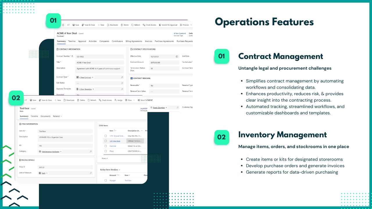 Snapshot 3 of EvergreenWorx Operations - ERP