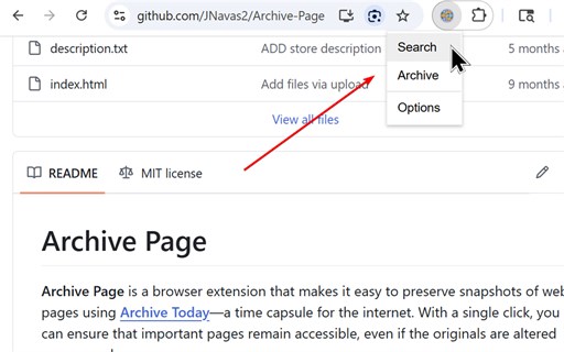 Archive Page: Archive Web Pages with Archive Today