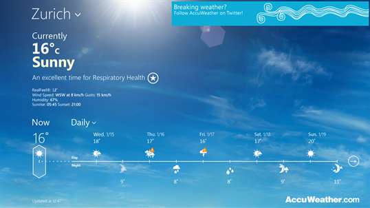 AccuWeather Endorsed by Dell screenshot 1
