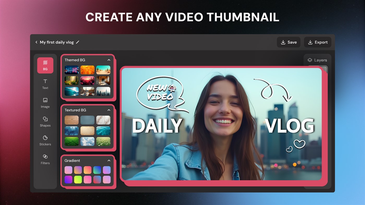 #1. Video Thumbnail Maker - Custom Banner Designer (Windows) 由: Tempo Labs LLP