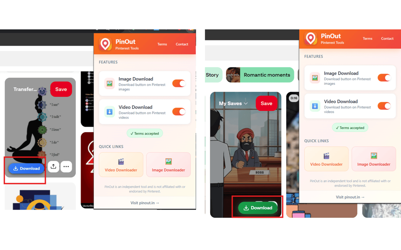 Pinout - Pinterest Downloader