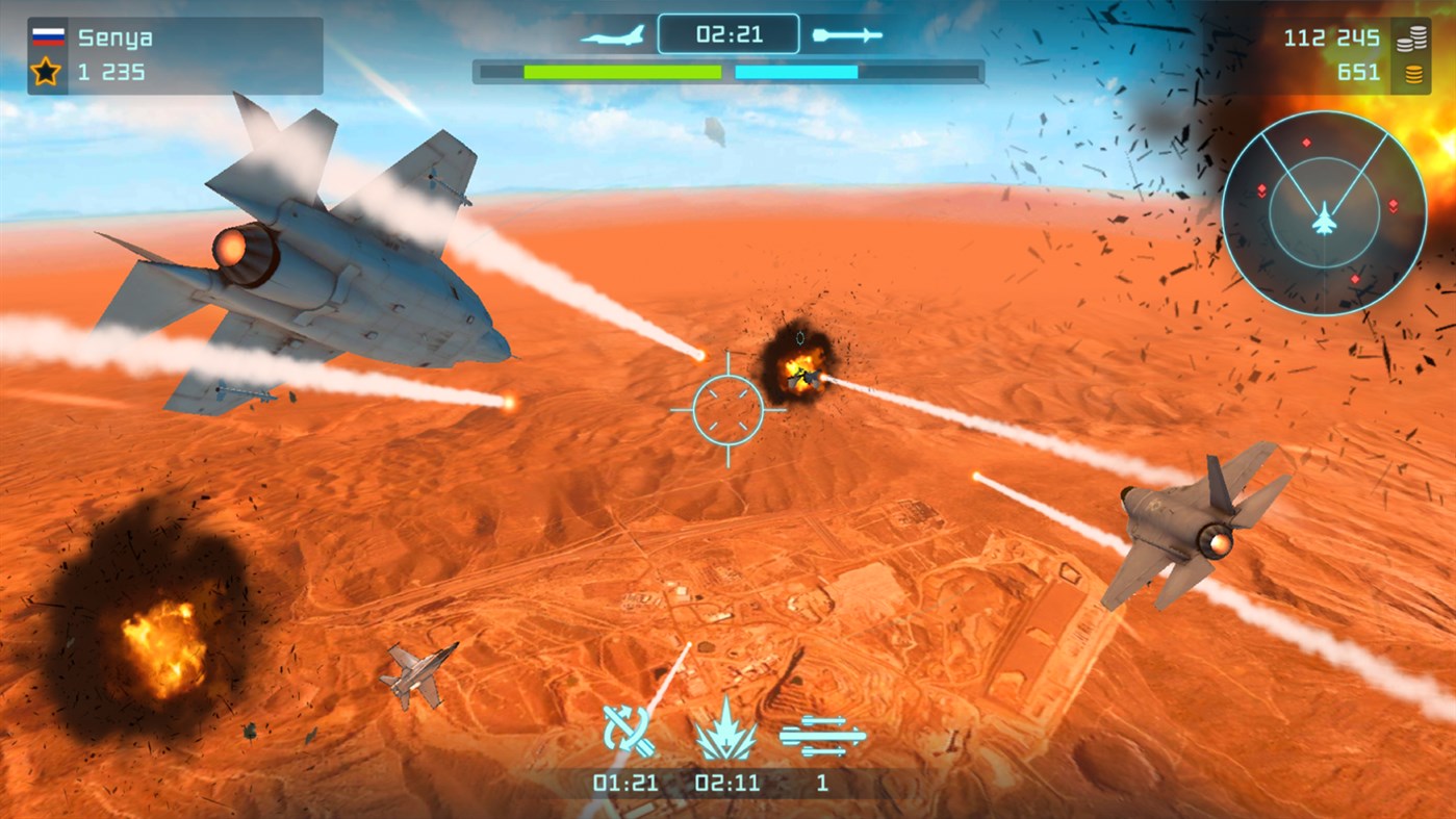 #3. Battle Warplanes: Fighter jet games (Windows) By: XDEVS LIMITED