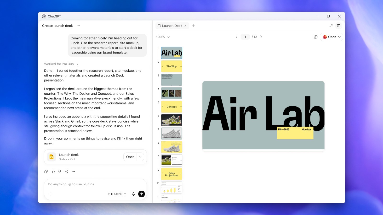 ChatGPT (Beta) screenshot