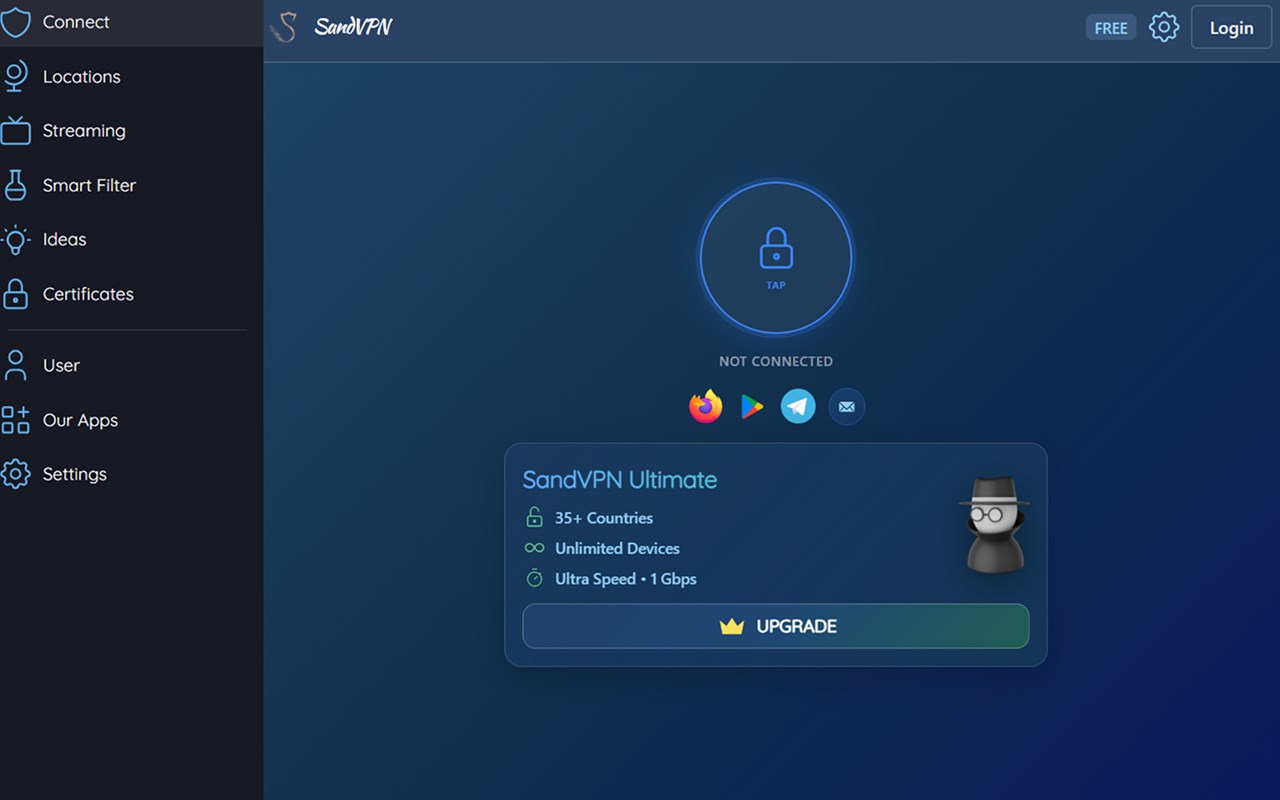 Free VPN for Edge - VPN Proxy SandVPN