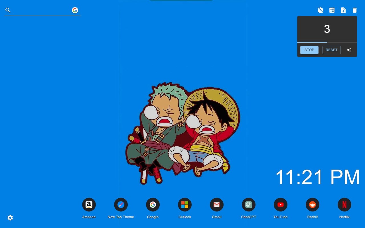 One Piece Chibi Wallpaper New Tab