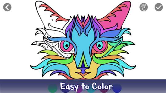 Adult Color by Number Coloring Book Pages screenshot 3