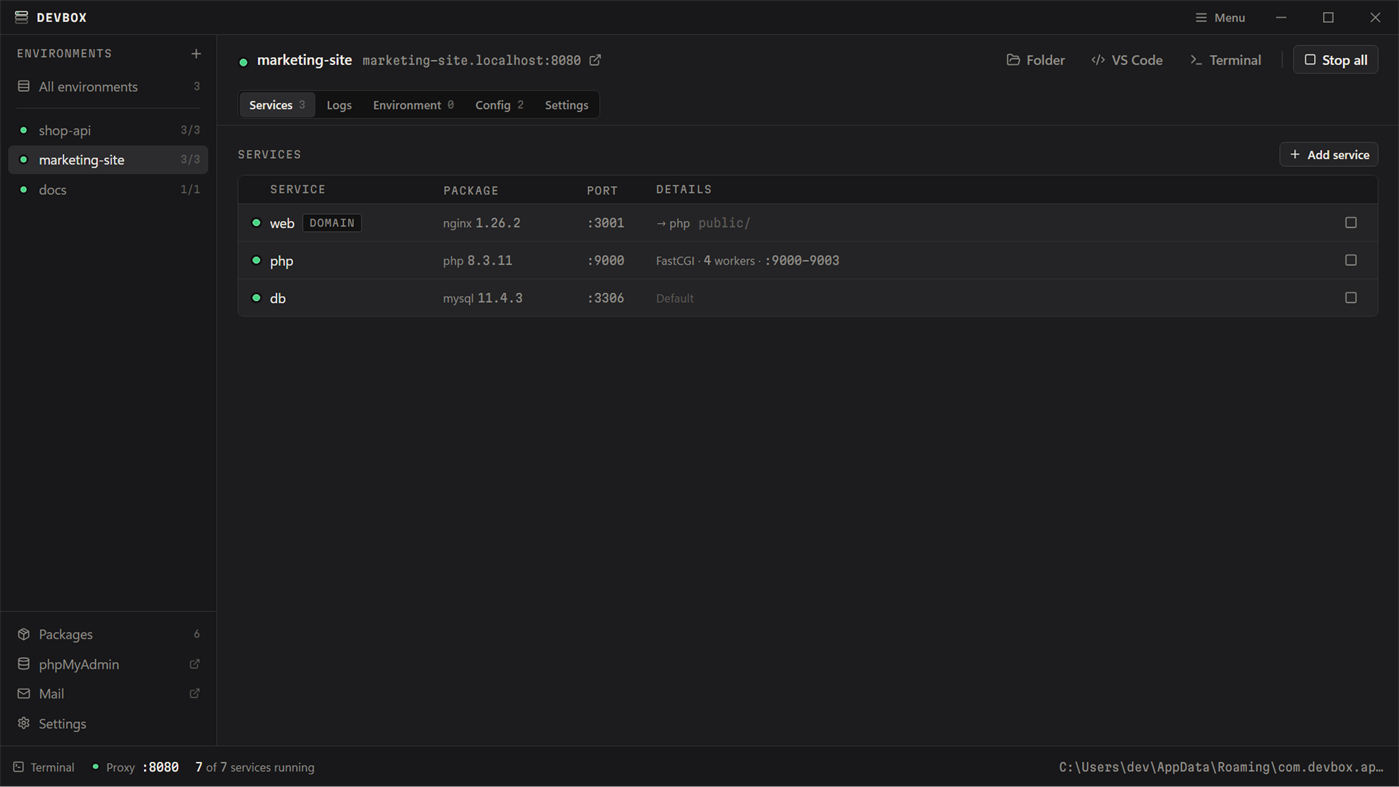 #2. TryDevbox (Windows) Nhà phát triển: Sahil Buddhadev