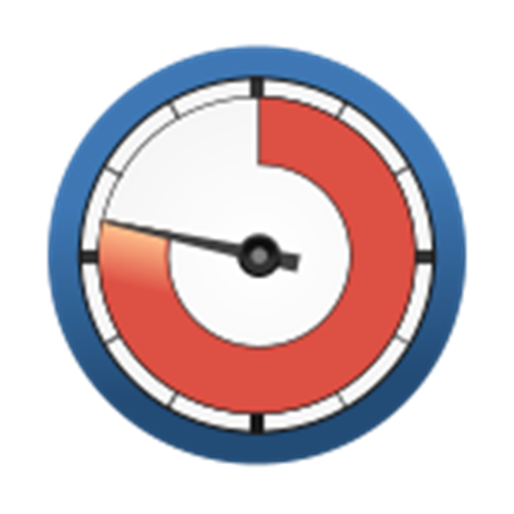 Clock icon with 10 minute time interval. Countdown timer or