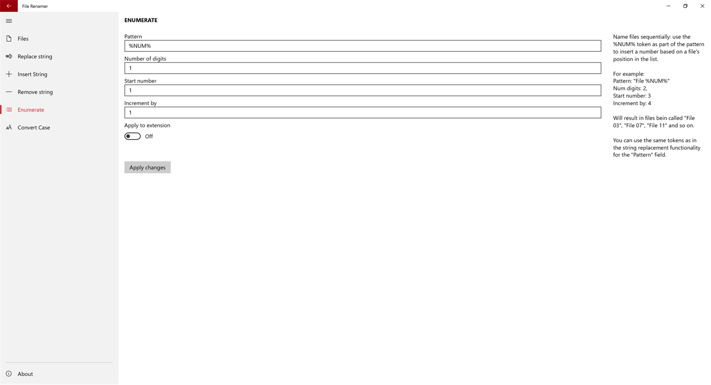 #5. File Renamer (Windows) By: Aftnet
