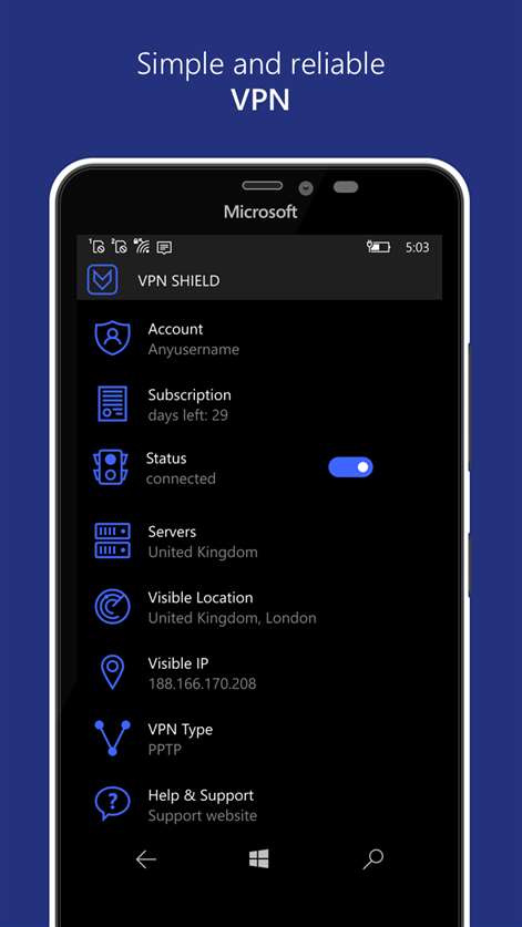 VPN Shield with Free Trial - Anonymous and Secure Proxy Connection for for Windows 10 free ...