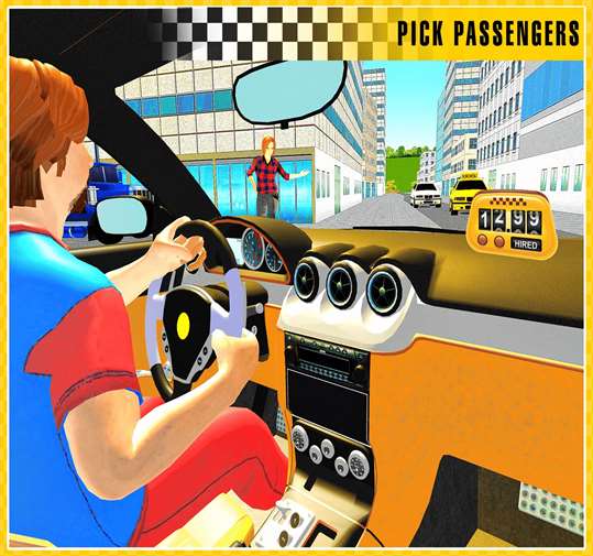 Taxi Drive 3D City Rush Duty screenshot 4