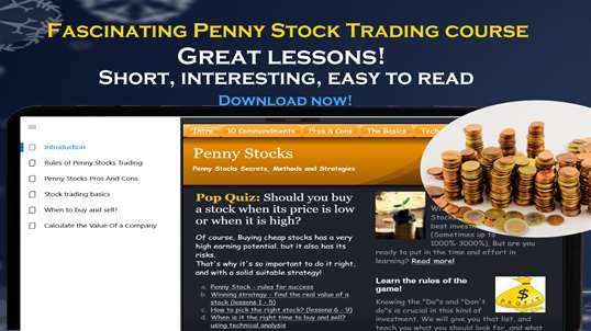 Penny Stocks Investments Course screenshot 1