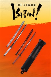 Conjunto de espadas y cañones japoneses