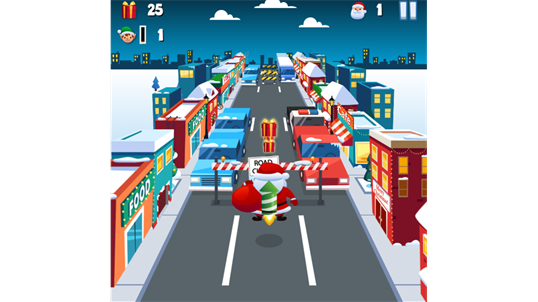 Subway Santa Surf 3D screenshot 1