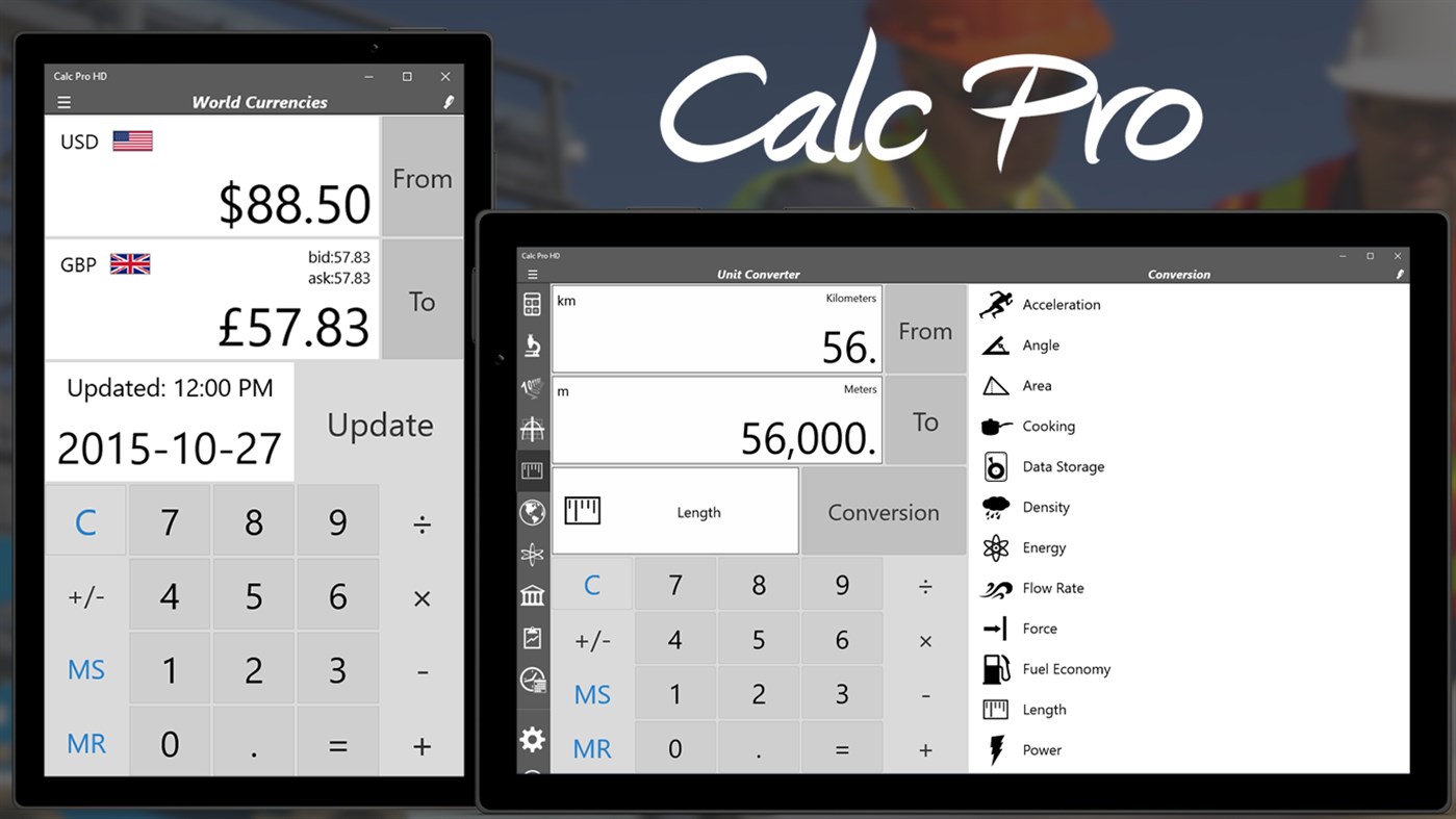 #2. Calc Pro HD - Calculator (Windows) 由: Panoramic Software Inc