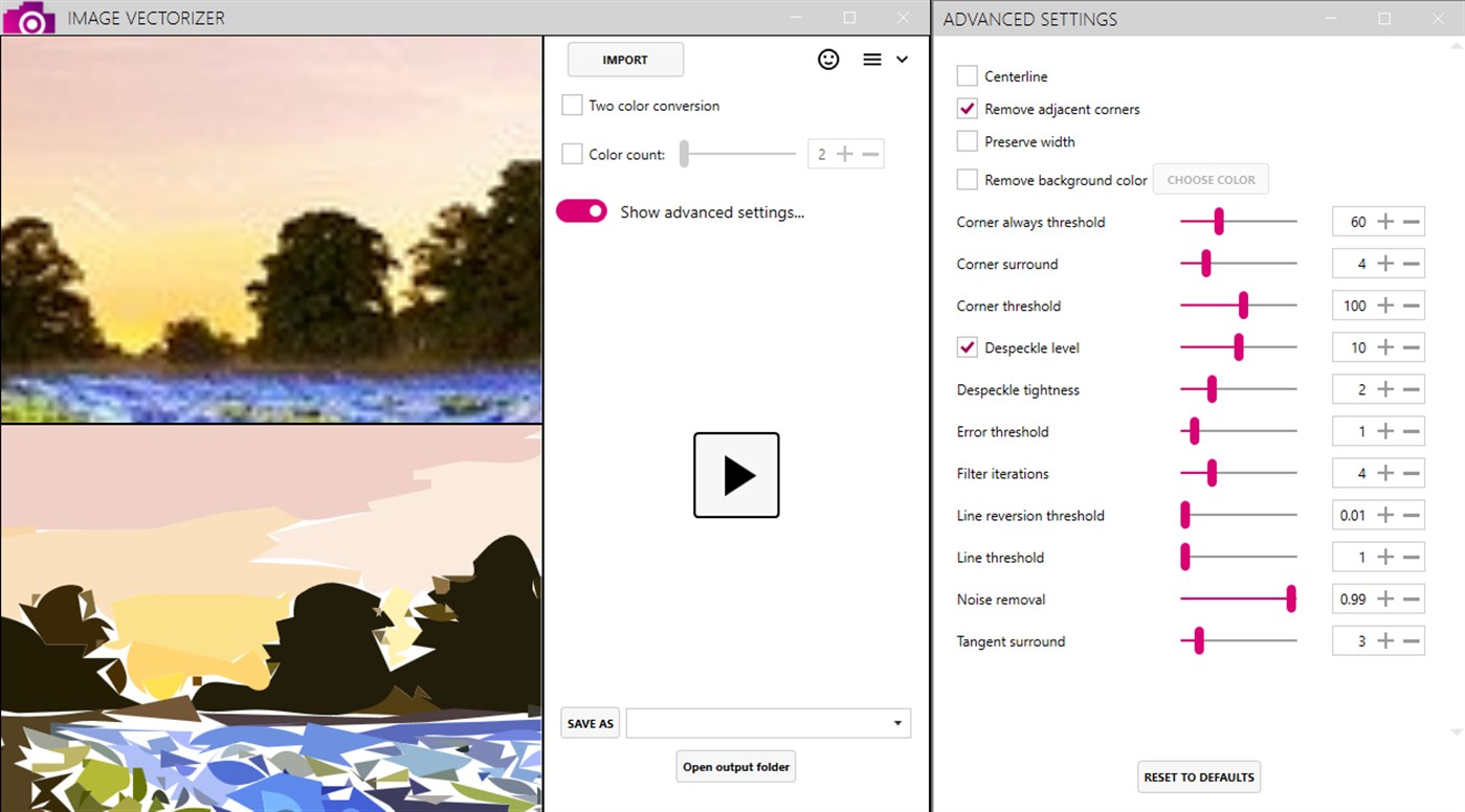 #4. Image Vectorizer (Windows) Door: Megaish