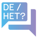 De of het? Simpel lidwoordenspelletje icon
