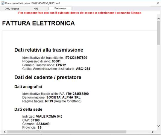 Visualizza Fattura Elettronica screenshot 2