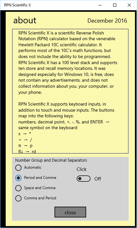 #2. RPN Scientific X (Windows) By: Bill Crevier